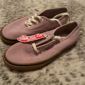 Vans Authentic Violet Ice Suede Gum Rubber Soles SZ 7